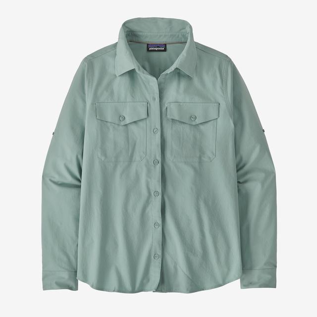 patagonia dress long sleeve Patagonia Women's Long-Sleeved Self Guided Sun Shirt Thermal Blue / L