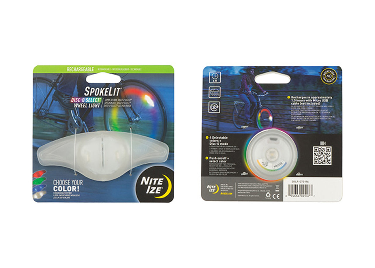 SpokeLit Rechargeable Wheel Light Disc-O Select - Idaho Mountain Touring