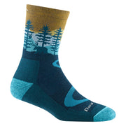 Darn Tough Northwoods Micro Crew Midweight With Cushion Dark Teal