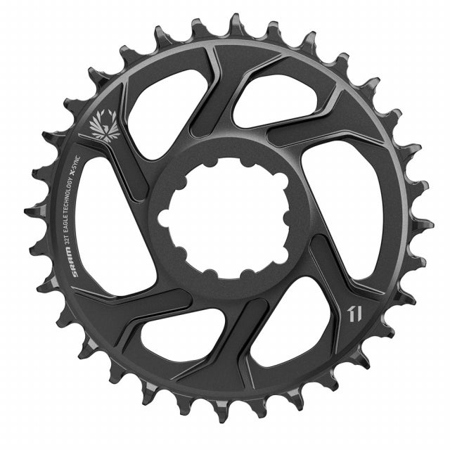 Sram Chain Ring X-sync 2 32t Eagle Direct Mount 3mm Offset Boost Cold Forged Aluminum Black