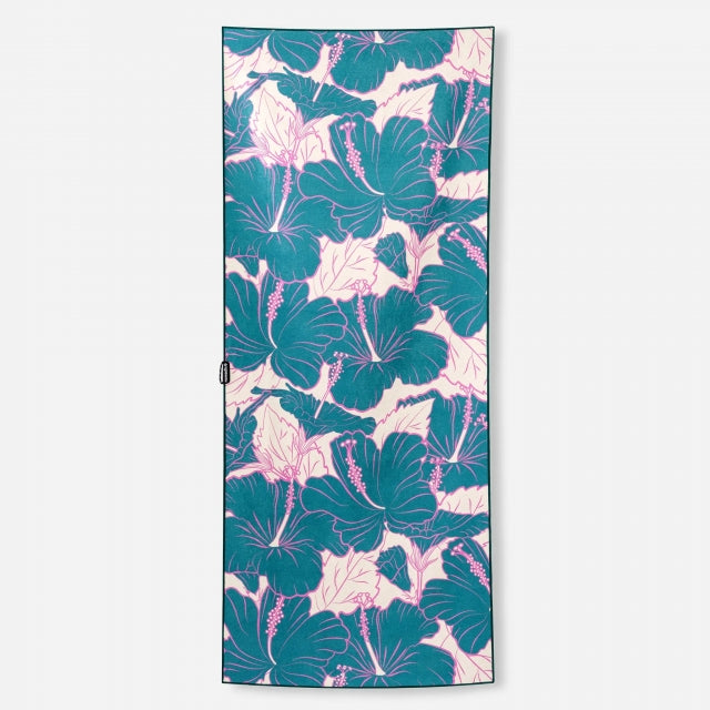 Nomadix Original Towel Hibiscus Teal Ocean