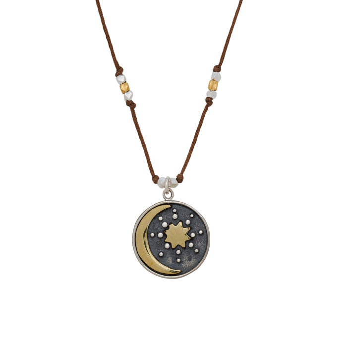 Bronwen Landscape Necklace North Star / Espresso