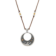 Bronwen Landscape Necklace Open Sea / Espresso