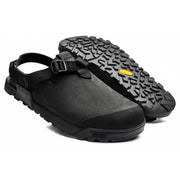Bedrock Sandals Mountain Clog - Nubuck Leather Obsidian Dark Gray