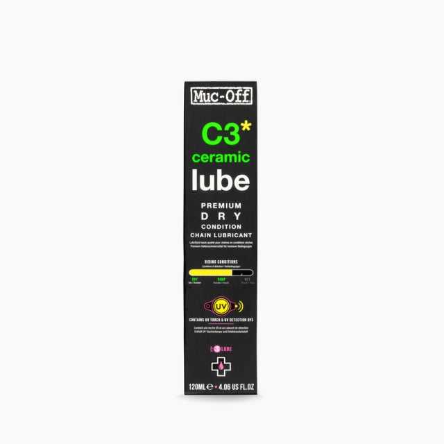 Muc-Off C3 Dry Ceramic Bike Chain Lube - 50ml, Drip / 120ml