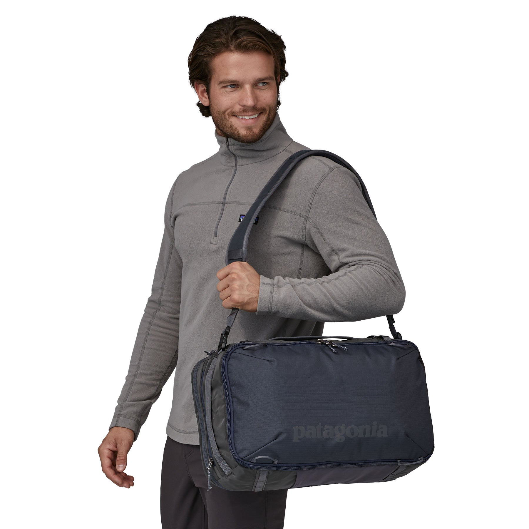 patagonia black hole 30l hex gray Patagonia Black Hole Mini MLC 30L Smolder Blue/Forge Grey