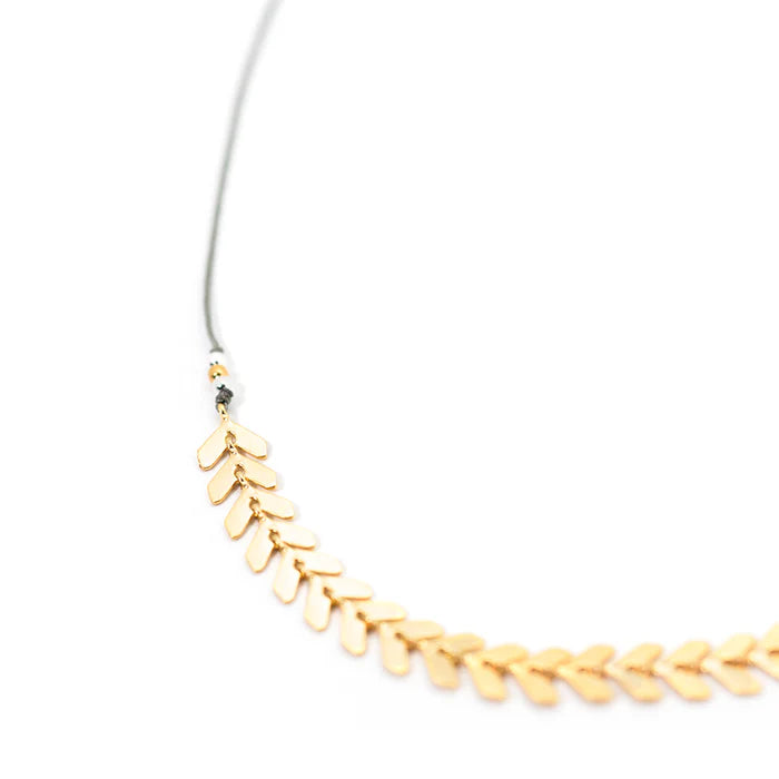 Bronwen Cascade Necklace - Gold / 16