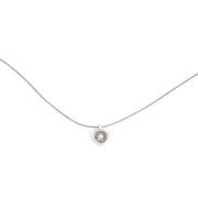 Bronwen Tiny Charm Necklace Happy Heart / Charcoal