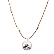 Bronwen Landscape Necklace Mountain / Espresso