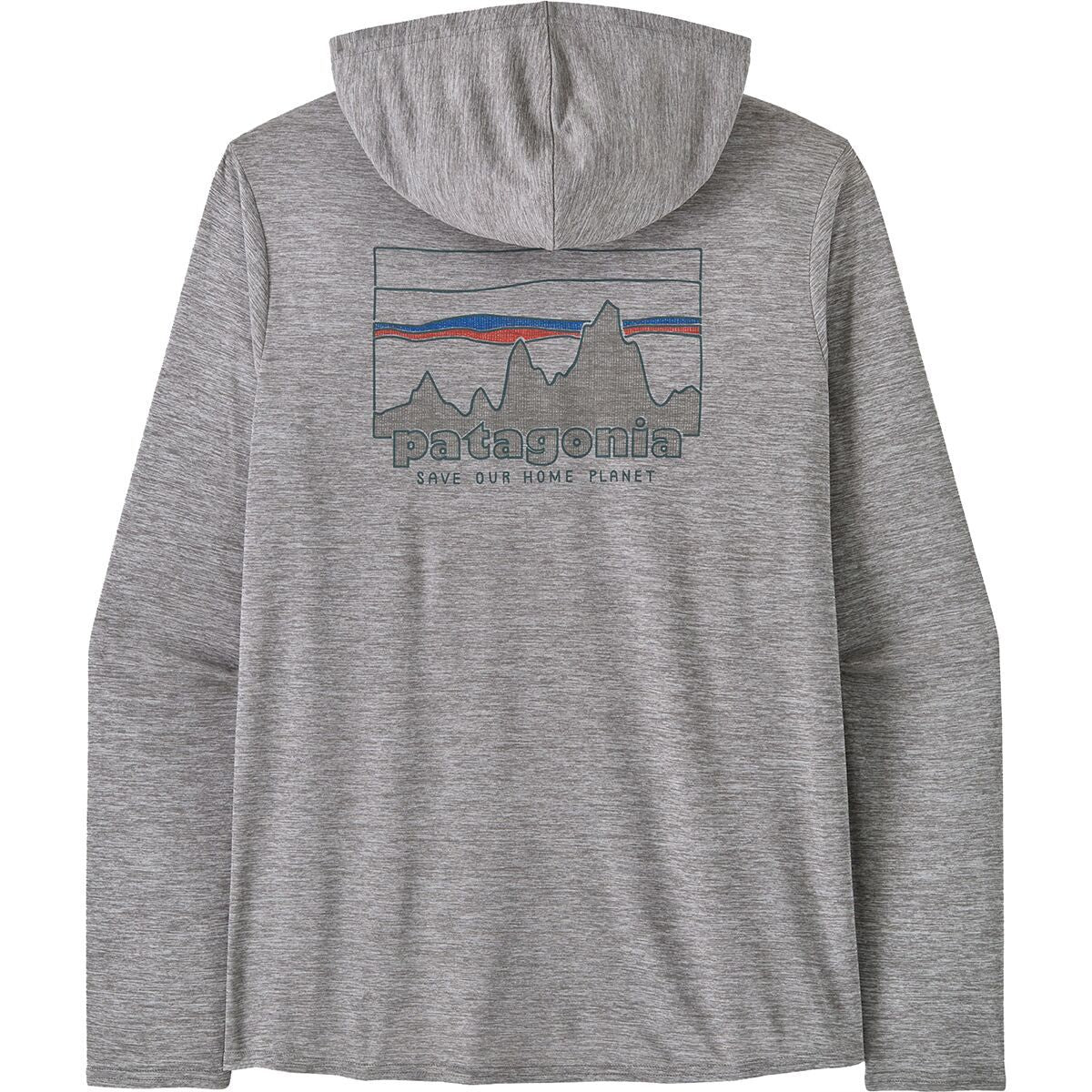 Patagonia Mens Capilene® Cool Daily Graphic Hoody Feather Grey