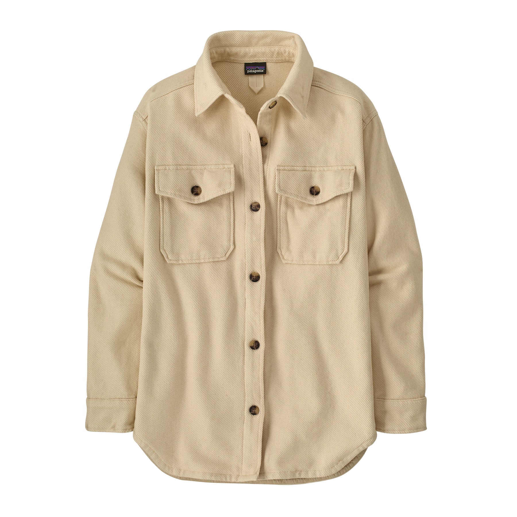 Patagonia Womens Fjord Loft Overshirt Jacket Undyed Natural
