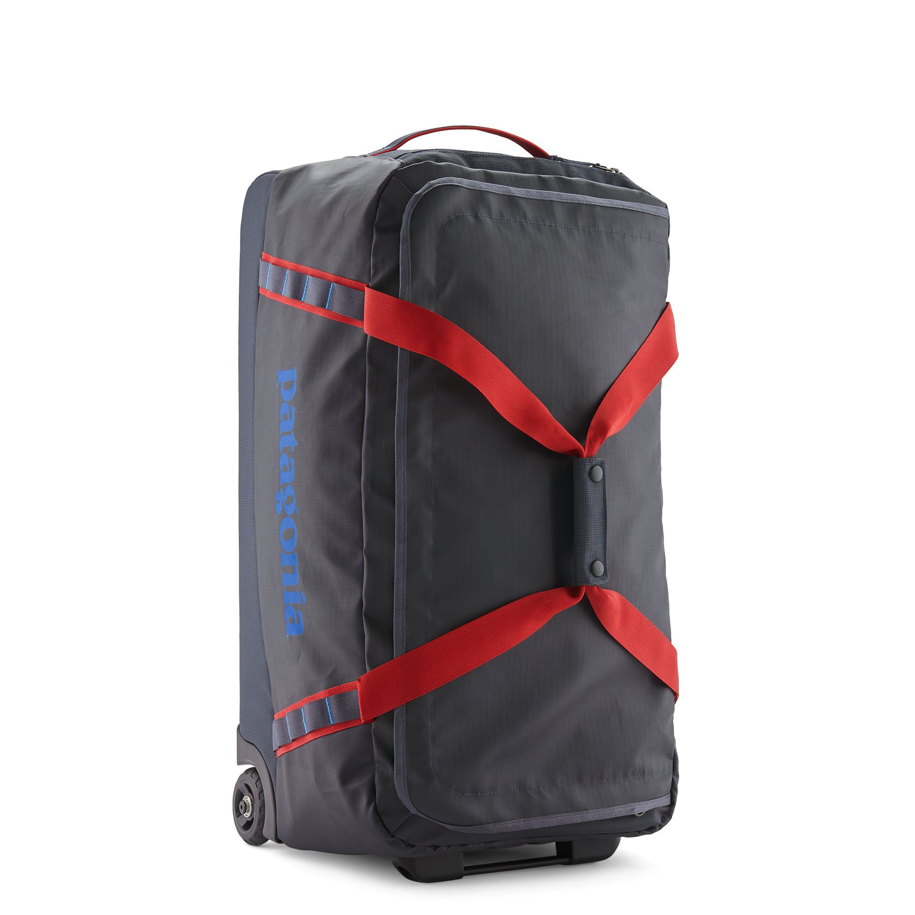 Patagonia Black Hole Wheeled Duffel 70L Smolder Blue / Amanita Red