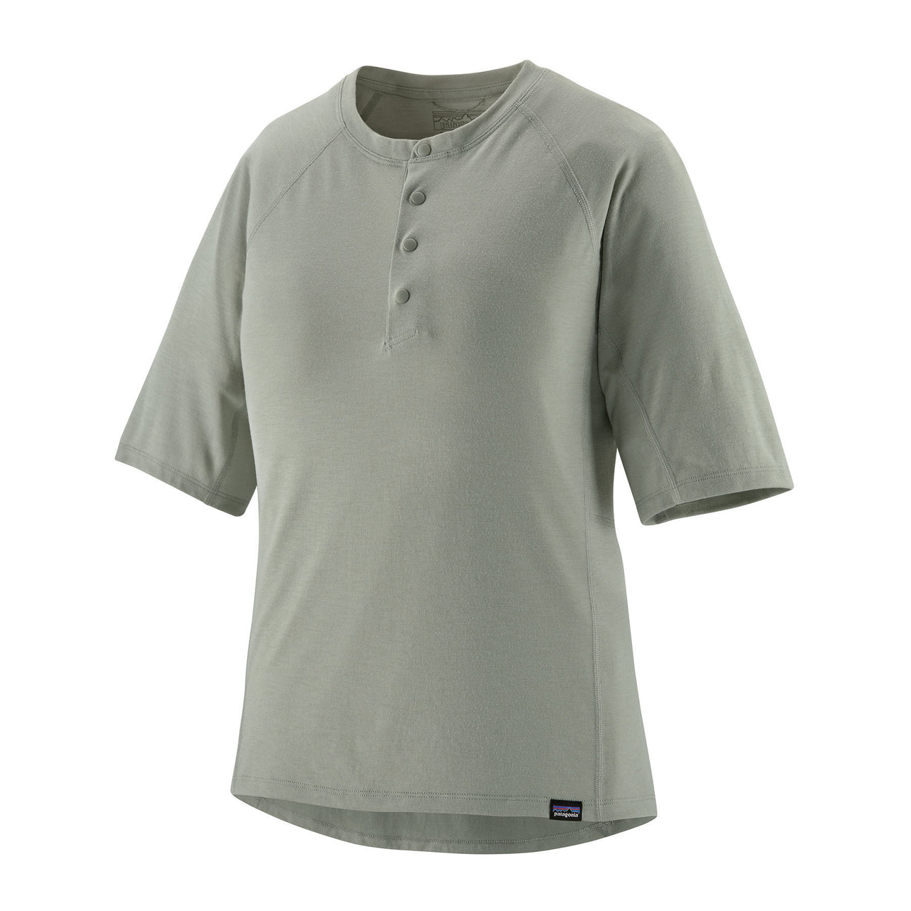 Patagonia Women's Capilene Cool Trail Bike Henley Sleet Green