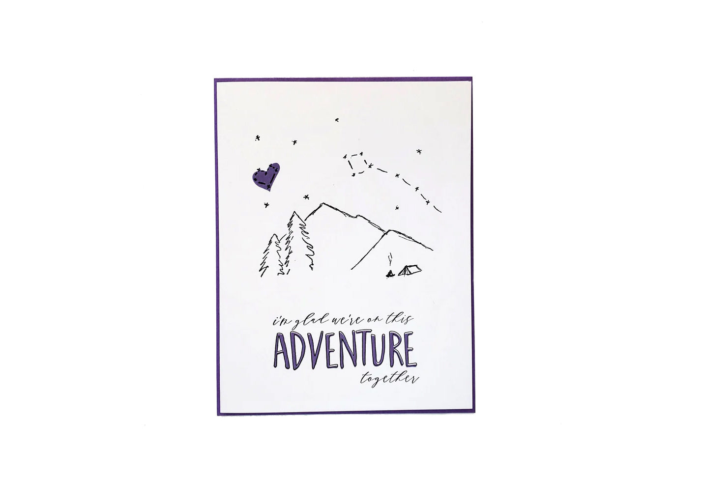I'm Glad We're On This Adventure Together Card - Idaho Mountain Touring