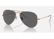 Ray Ban Aviator Classic Polished Rose Gold / Dark Grey