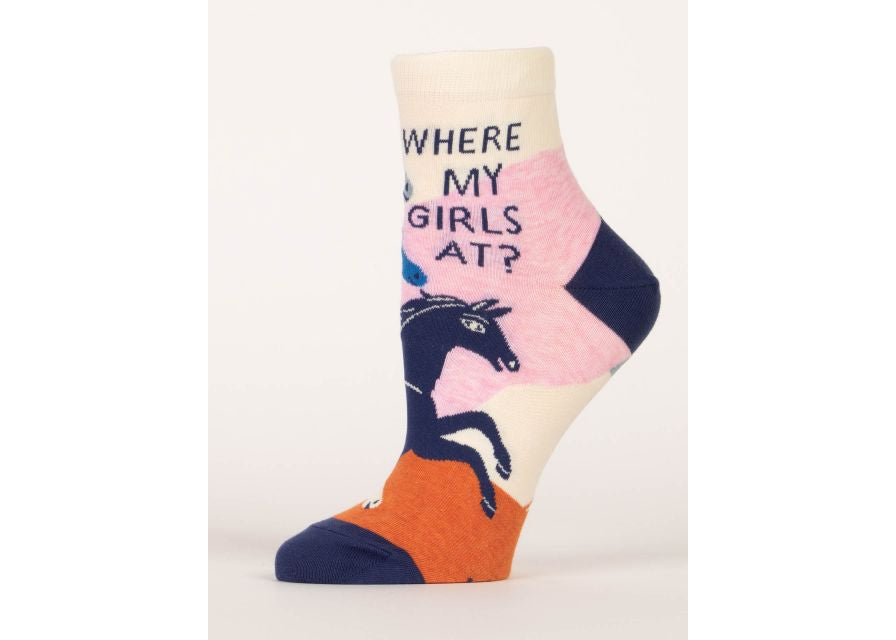 Women's Where My Girls At? Ankle Socks - Idaho Mountain Touring