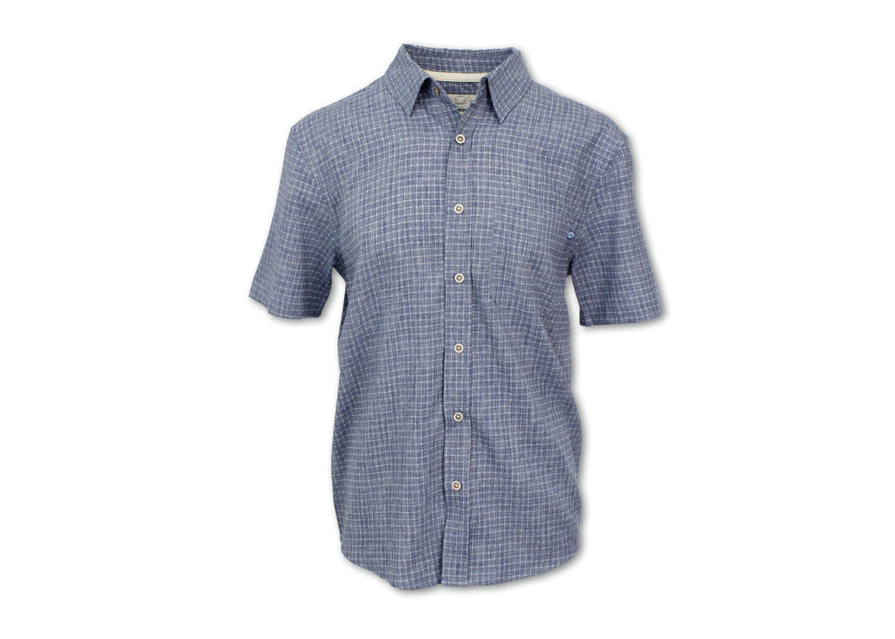 Men's Short Sleeved Quick Dry Checkered Shirt - Idaho Mountain Touring
