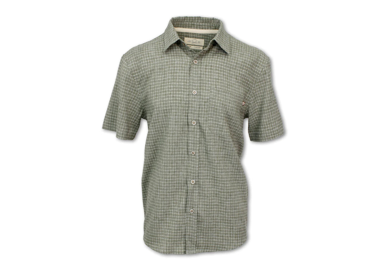 Men's Short Sleeved Quick Dry Checkered Shirt - Idaho Mountain Touring