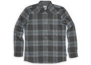 Club Ride Men's Griffin Flannel 2-Layer Shacket Shady Grey Pond