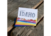 Greetings from Idaho Sawtooth Mountains Card - Idaho Mountain Touring