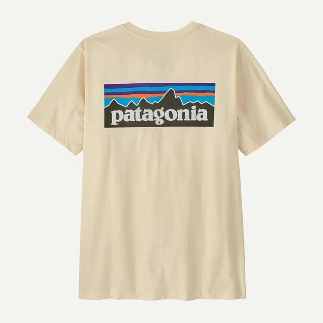 Patagonia P 6 Logo T Shirt Undyed Natural