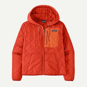 Patagonia Diamond Quilted Bomber Hoody Hot Ember