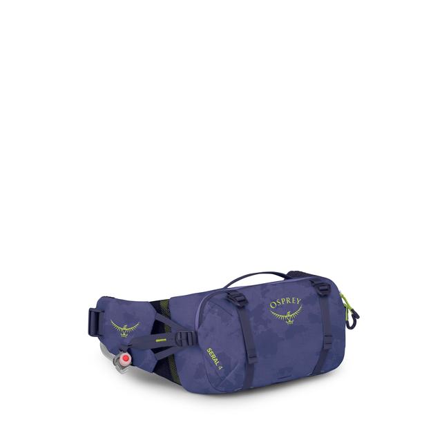 Osprey Packs Seral 4 Bike Hydration Lumbar Pack Botswana Purple Dust Print