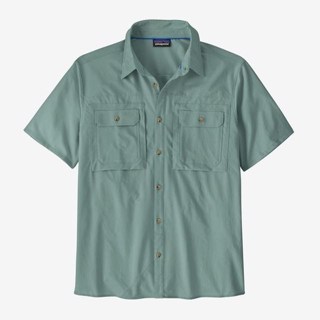 Patagonia Short-sleeved Self-guided Sun Shirt Blue Sage
