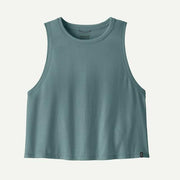 Patagonia Capilene Cool Trail Cropped Tank Blue Sage