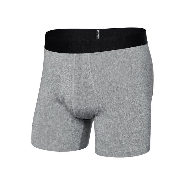 Saxx Droptemp Cooling Cotton Boxer Briefs Dark Grey Heather