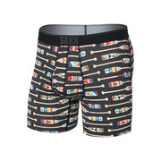 Saxx Mens Quest Quick-dry Mesh Boxer Briefs Oartiz - Black