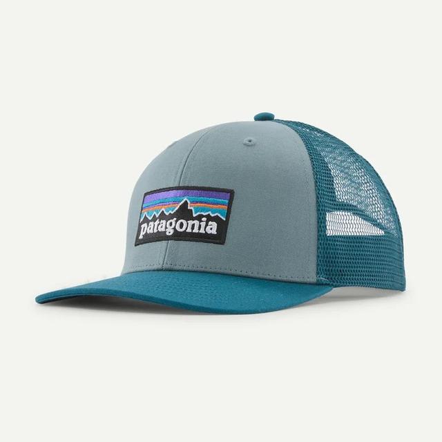 Patagonia P 6 Logo Trucker Hat Blue Sage
