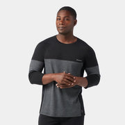Smartwool Mountain Bike 3/4 Sleeve Jersey Black/Charcoal Heather
