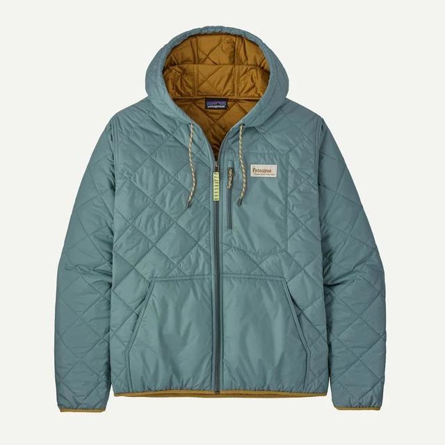 Patagonia Diamond Quilted Bomber Hoody Blue Sage