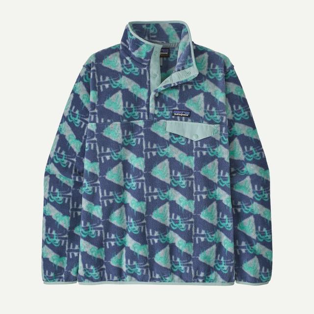 Patagonia Womens Lightweight Synchilla® Snap-T® Fleece Pullover blue sage