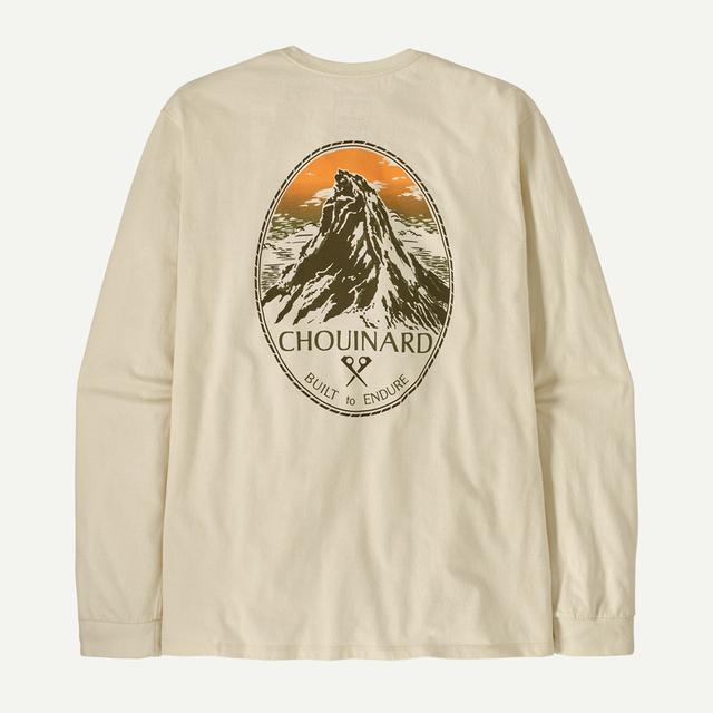Patagonia Long Sleeved Chouinard Crest Responsibilitee Birch White