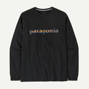 Patagonia Long Sleeved '73 Text Logo Responsibilitee Black
