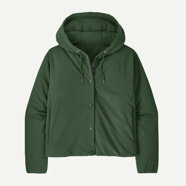 Patagonia ウィメンズ・ナノエア・スナップ・フーディ Canopy Green