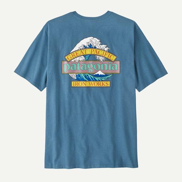 Patagonia Great Waves Responsibili Tee Shore Blue
