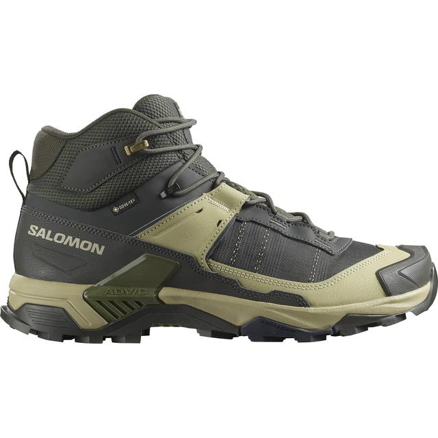 Salomon X Ultra 5 Mid Gtx Peat / Gray Green / Blue Nights