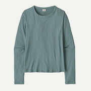 Patagonia Long Sleeved Rib Knit Top Blue Sage
