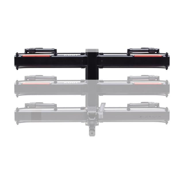 Kuat Piston X Add On Led Dual Ratchet Platform Rack With Kashima Galaxy Gray