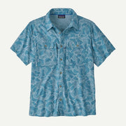 Patagonia Short-sleeved Self-guided Sun Shirt Shore Blue