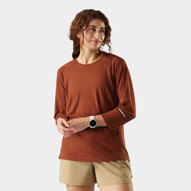 Smartwool Mountain Bike 3/4 Sleeve Jersey T Burnt Sienna Heather