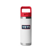 Yeti Rambler 18 Oz Water Bottle - White/rescue Red/badge White/Rescue Red/Badge