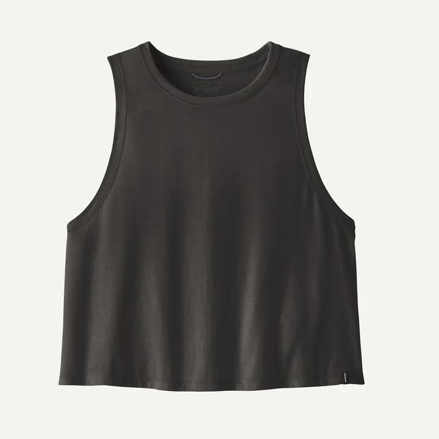 Patagonia Capilene Cool Trail Cropped Tank Ink Black