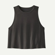 Patagonia Capilene Cool Trail Cropped Tank Ink Black