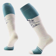 Smartwool Snowboard Valley Sunset Over The Calf Socks Moonbeam