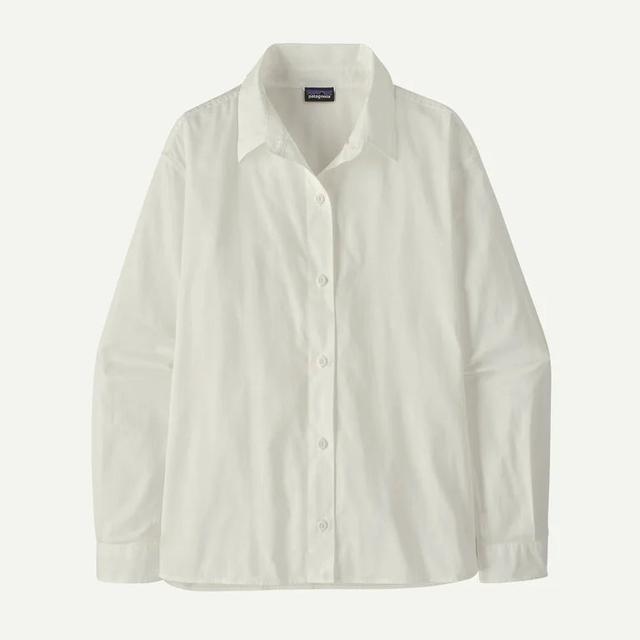 Patagonia Long Sleeved Sunrise Stream Shirt White