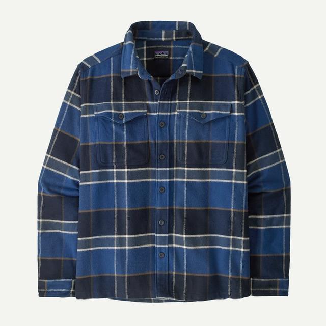 Patagonia Fjord Flannel Shirt Cycles: Sunken Blue
